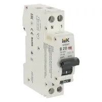 Дифавтомат IEK ARMAT 2P 20А (B) 6 кА, (AC), AR-B06S-1N-B20C030