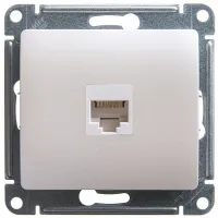 Розетка компьютерная 1xRJ45 Cat.5 Schneider Electric GLOSSA, перламутр, GSL000681K