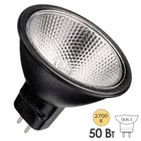 Лампа галогенная BLV FARBIG Black 50W 36° 12V GU5,3 отражатель black/черный, 105151