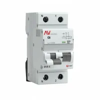 Дифавтомат EKF AVERES 1P+N 6А (C) 6 кА, 30 мА ( A ), rcbo6-1pn-6C-30-a-av