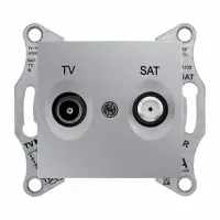 Розетка TV-SAT Schneider Electric SEDNA, оконечная, алюминий, SDN3401660