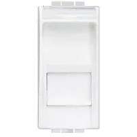 Розетка компьютерная RJ45 BTicino LIVING LIGHT, скрытый монтаж, белый, N4279C5E