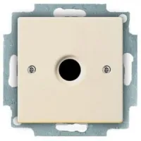 Розетка TV ABB BASIC55, одиночная, скрытый монтаж, слоновая кость, 2CKA001724A4280