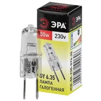 Лампа галогенная Эра JCD-50W-230V GY6.35 230V 50W, C0027374