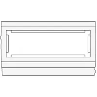 Рамка-суппорт под 6 модулей 45x45 мм PDA3-45N для коробов шириной 80мм DKC In-liner