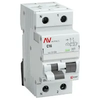 Дифавтомат EKF AVERES 1P+N 6А (B) 6 кА, 30 мА ( AC ), rcbo6-1pn-6B-30-ac-av