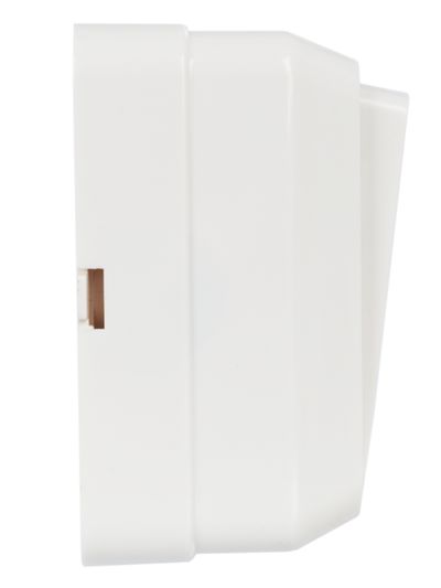 OKTAVA Выключатель 2-клавишный для открытой установки 10А ВС20-2-0-ОБ белый GENERICA