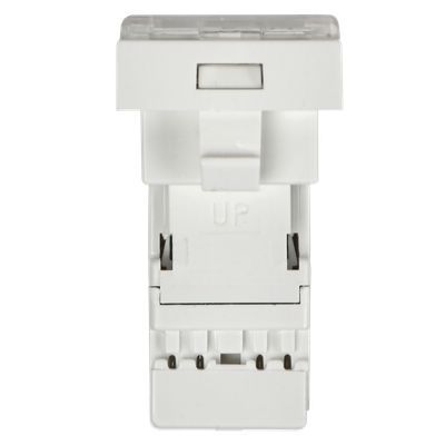 IEK  Праймер  Роз.  Бел.  информ. RJ-45 UTP кат. 5e, 1 мод.  РКИ-10-00-П CKK-40D-RI1-K01