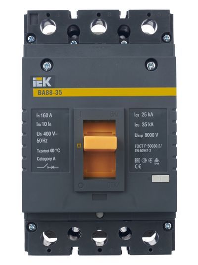 Выключатель автоматический ВА88-35 3Р 160А 35кА IEK