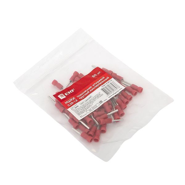 Наконечник штыревой круглый изолированный НШКИ 0.25-1.5 (уп 50шт) EKF PROxima