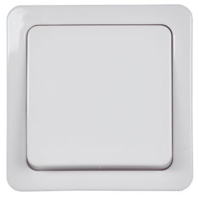 Выключатель 1-клавишный для открытой установки проходной ВСп20-1-0-ГПБ IP54 ГЕРМЕС PLUS (цвет клавиши: белый) IEK