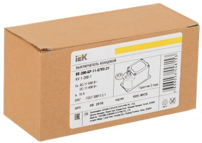 Выключатель концевой ВК-200-БР-11-67У2-21 IP67 IEK