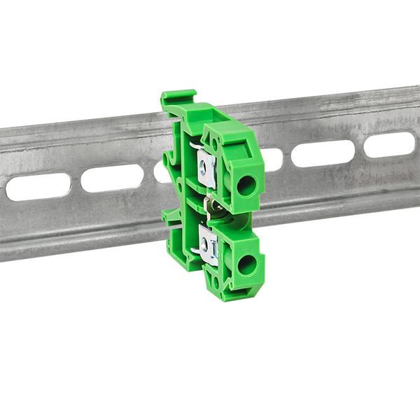 Клемма проходная винтовая JXB 2.5 мм2 зеленая EKF