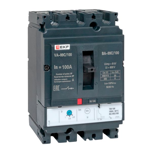 Выключатель автоматический ВА-99C 160/100А 3P 35кА EKF