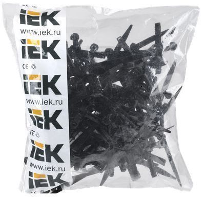 Хомут дюбельный ХД 7х150 черн (50шт/упак) IEK