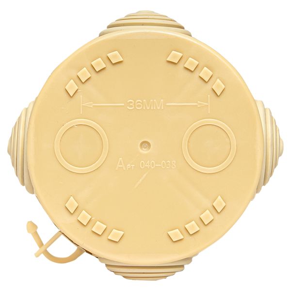 Коробка распределительная КМР-040-038 с крышкой (65x40) 4 мембранных ввода светлое дерево IP54 EKF PROxima