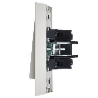 BRITE Выключатель 1-клавишный 10А в сборе ВСР10-1-0-БрБ белый IEK