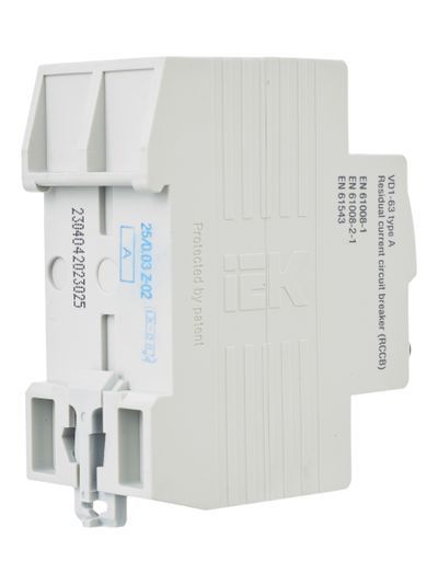 Выключатель дифференциальный (УЗО) ВД1-63 2Р 25А 30мА тип А IEK