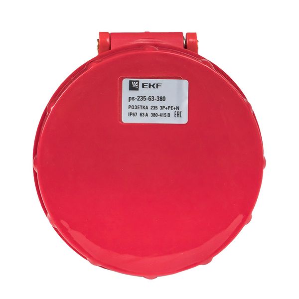 Розетка переносная 235 3Р+РЕ+N 63А 380В IP67 EKF