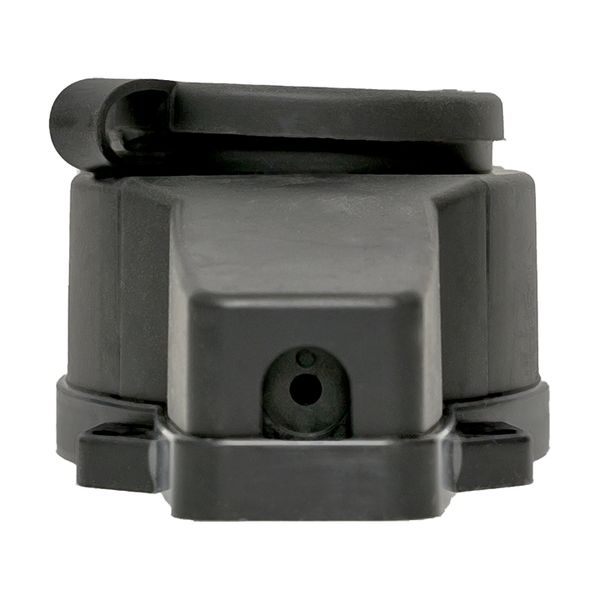 Роз. (колодка) двухмест. с защит. крышками каучуковая 230В 2P+PE 16A IP44 EKF Марс