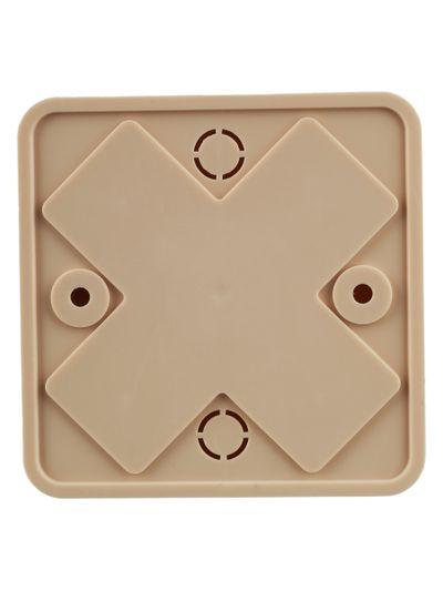 Коробка распаячная КМ41212-04 для открытой проводки безгалогенная (HF) 75х75х20мм сосна (6 клемм 6мм2) IEK