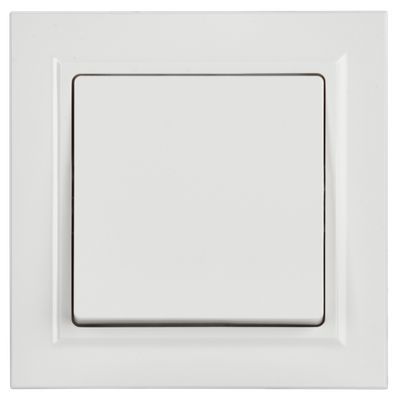 BRITE Выключатель 1-клавишный 10А в сборе ВСР10-1-0-БрБ белый IEK