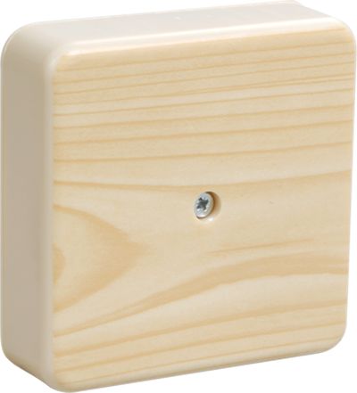 Коробка распаячная КМ41219-04 для открытой проводки безгалогенная (HF) 100х100х29мм сосна (6 клемм 6мм2) IEK