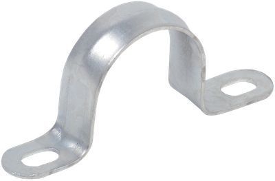 ELASTA Скоба металлическая двухлапковая d=10-11мм с крепежным отверстием 6х4 IEK