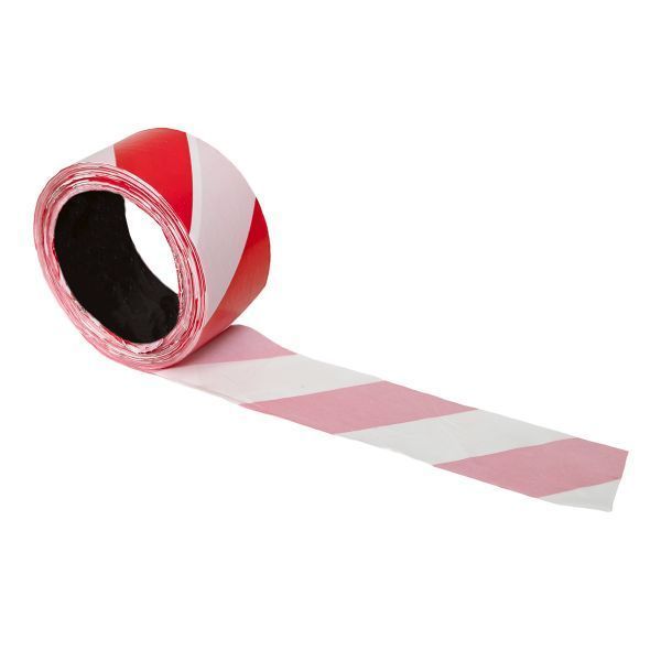 Лента оградительная ЛО "Красно-белая" 50x100 EKF Basic