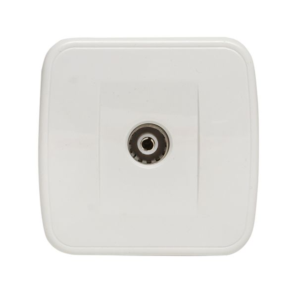 Минск Розетка TV 1-местная ОП 75Ом 5-862МГц белая EKF Basic