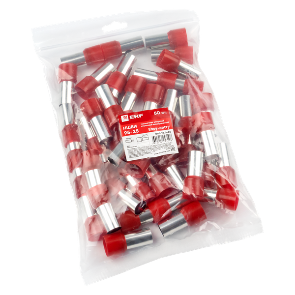 Наконечник штыревой втулочный НШвИ 95-25 (50шт.) EKF