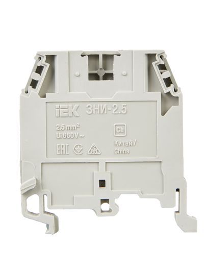 Зажим наборный ЗНИ-2,5мм2 (JXB24А) серый IEK