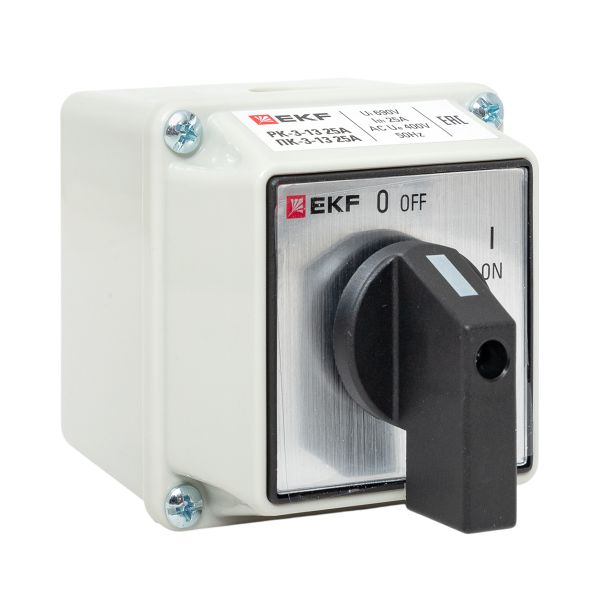 Перекл. кулачк. ПК-3-13 25А 3P "Вкл.-Выкл." IP54 EKF