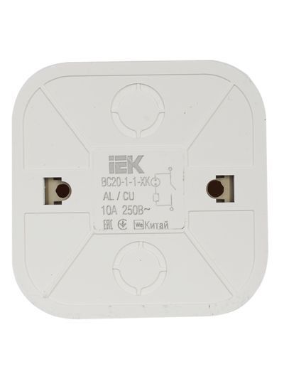 GLORY Выключатель 1-клавишный для открытой установки с индикацией ВС20-1-1-ХК кремовый IEK