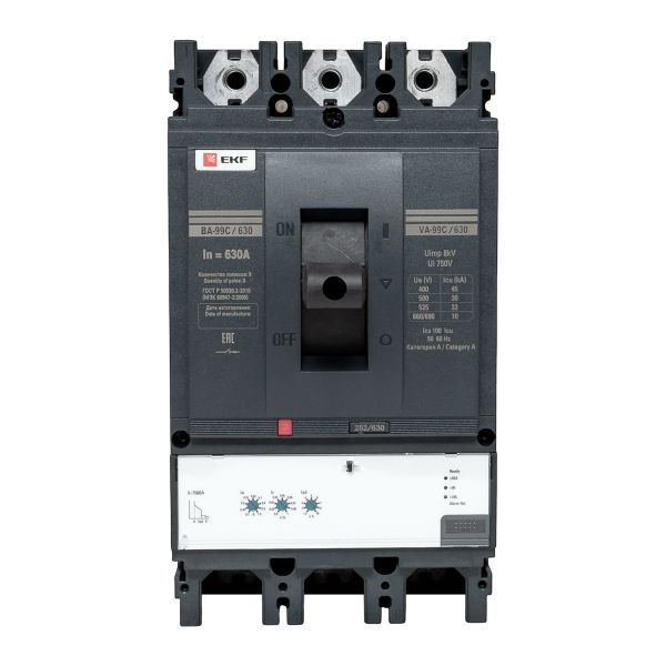 Выключатель автоматический ВА-99C 630/630А 3P 45кА EKF