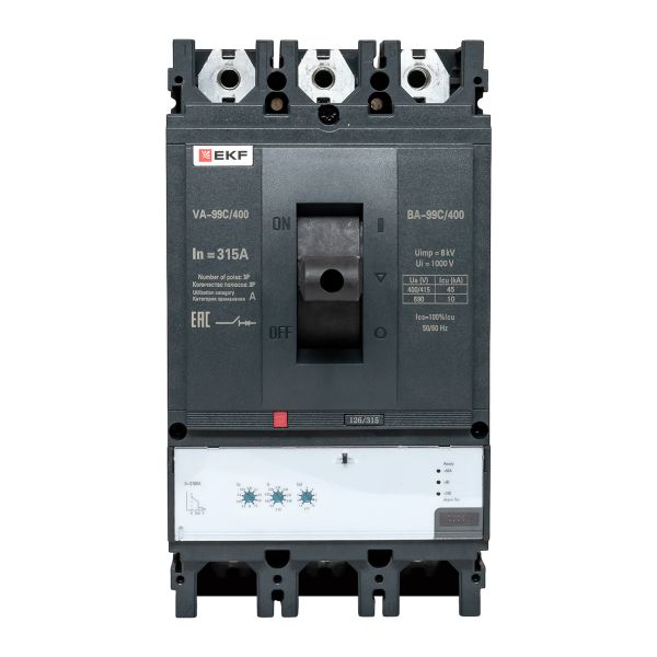 Выключатель автоматический ВА-99C 400/315А 3P 45кА EKF
