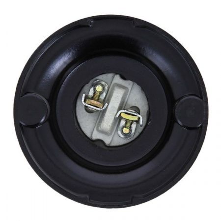 Патрон карболитовый потолочный Е27 черн. прямой EKF