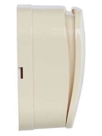 GLORY Выключатель 1-клавишный для открытой установки проходной 10А ВСп10-1-0-ХК кремовый IEK