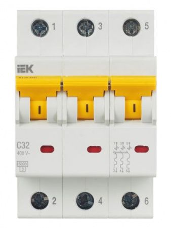 KARAT Автоматический выключатель ВА47-60M 3P C 32А 6кА IEK