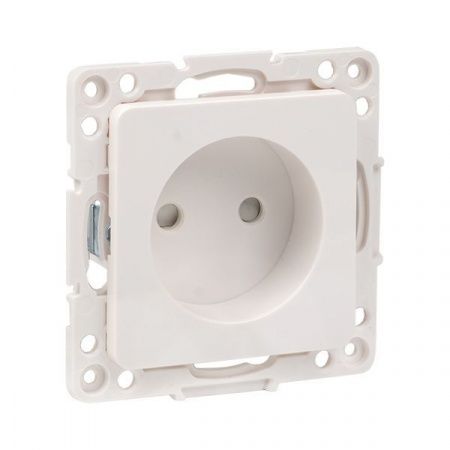 Стокгольм Механизм Розетки 1-местной б/з 10 А автоматические клеммы белый с защ. штор. EKF PROxima