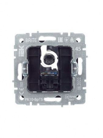BRITE Розетка компьютерная RJ45 кат.5E РК10-БрТБ темная бронза IEK