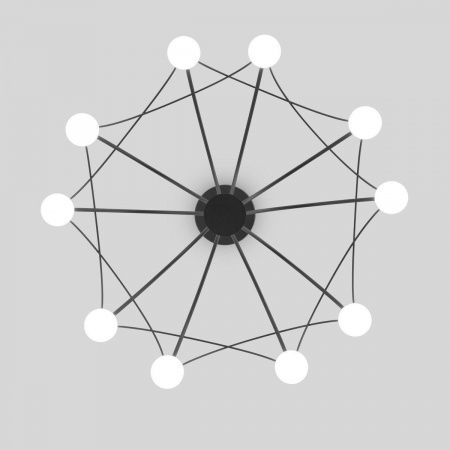 Подвесная светодиодная люстра Eurosvet Ragno 90034/10 LED черный