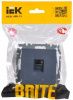 BRITE Розетка компьютерная RJ45 кат.5E РК10-БрМ маренго IEK