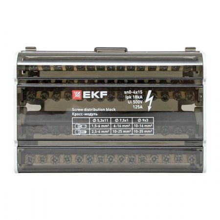 Шина нулевая в корпусе (4x15) EKF PROxima