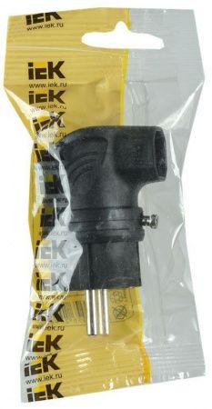 Вилка с боковым вводом ВБу3-1-0м IP44 ОМЕГА каучук IEK