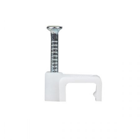 Скоба крепежная квадратная (плоская) (7мм.) (50шт.) EKF PROxima