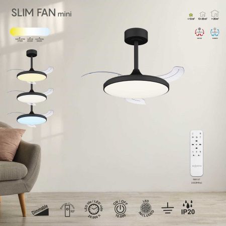 Люстра-вентилятор Mantra SLIM FAN mini 9056