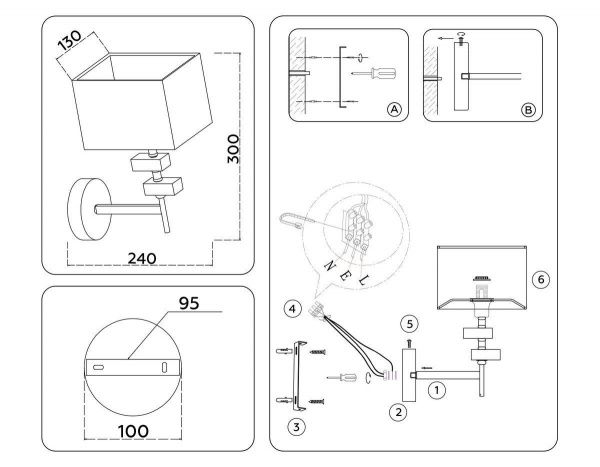 Бра Ambrella Light High Light Classic LH71335