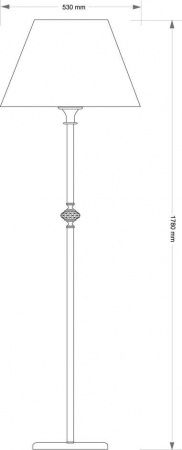 Напольный светильник KUTEK San Marino Abażur SAN-LS-1(P/A)CR