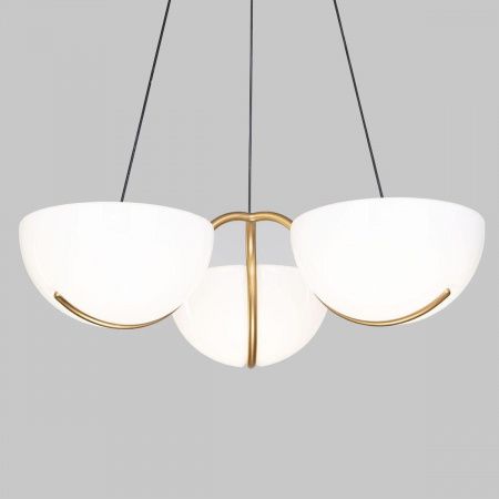 Подвесная светодиодная люстра Eurosvet Emisfero 50083/3 LED золото